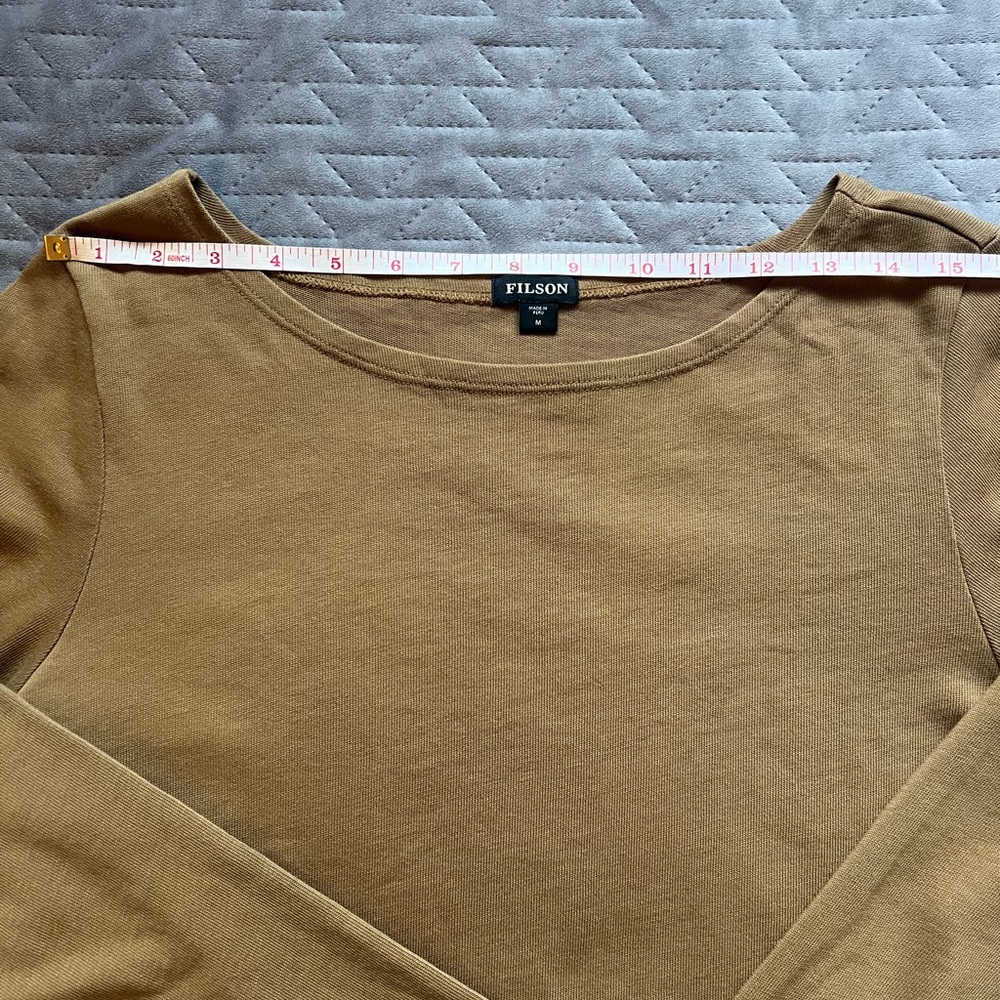 Filson Women's Tan Long Sleeve Top - Picture 8 of 10